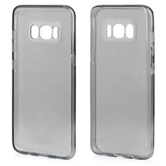 Qult Luxury Ultra Back Case Silicone Case for Samsung G955 Galaxy S8 Plus Transparent-Black цена и информация | Чехлы для телефонов | hansapost.ee