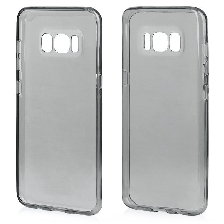 Qult Luxury Ultra Back Case Silicone Case for Samsung G955 Galaxy S8 Plus Transparent-Black hind ja info | Telefonide kaitsekaaned ja -ümbrised | hansapost.ee