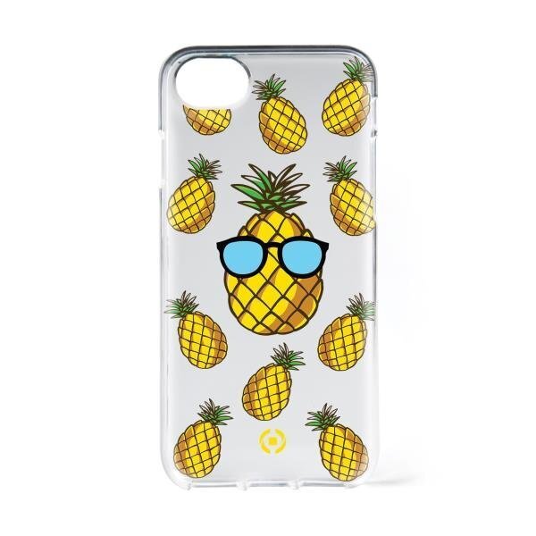 Apple iPhone 6/6S/7 cover Teen Pineapple By Celly Transparent цена и информация | Telefonide kaitsekaaned ja -ümbrised | hansapost.ee