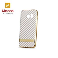 Kaitseümbris Mocco Blocks Plating Silicone sobib Apple iPhone 7 / 8, läbipaistev/kuldne hind ja info | Telefonide kaitsekaaned ja -ümbrised | hansapost.ee