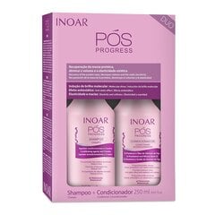 INOAR Pos Progress Duo komplekt keratiiniga töödeldud juustele: šampoon 250 ml + palsam 250 ml hind ja info | Šampoonid | hansapost.ee
