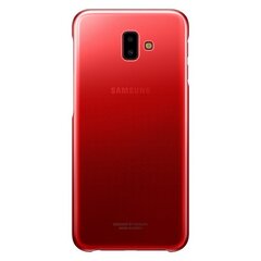 Samsung J6 plus EF-AJ610CR Gradation Clear Cover punane цена и информация | Чехлы для телефонов | hansapost.ee