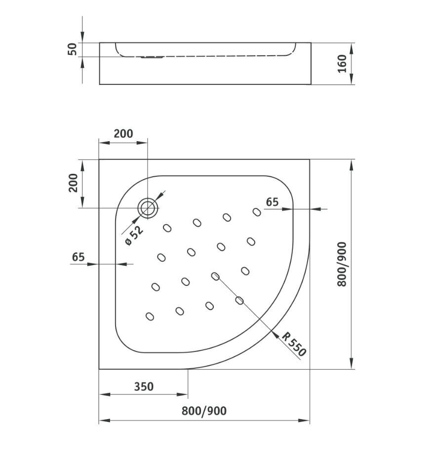 Dušialus Deante Standard new 80x80, 90x90 cm цена и информация | Dušialused | hansapost.ee