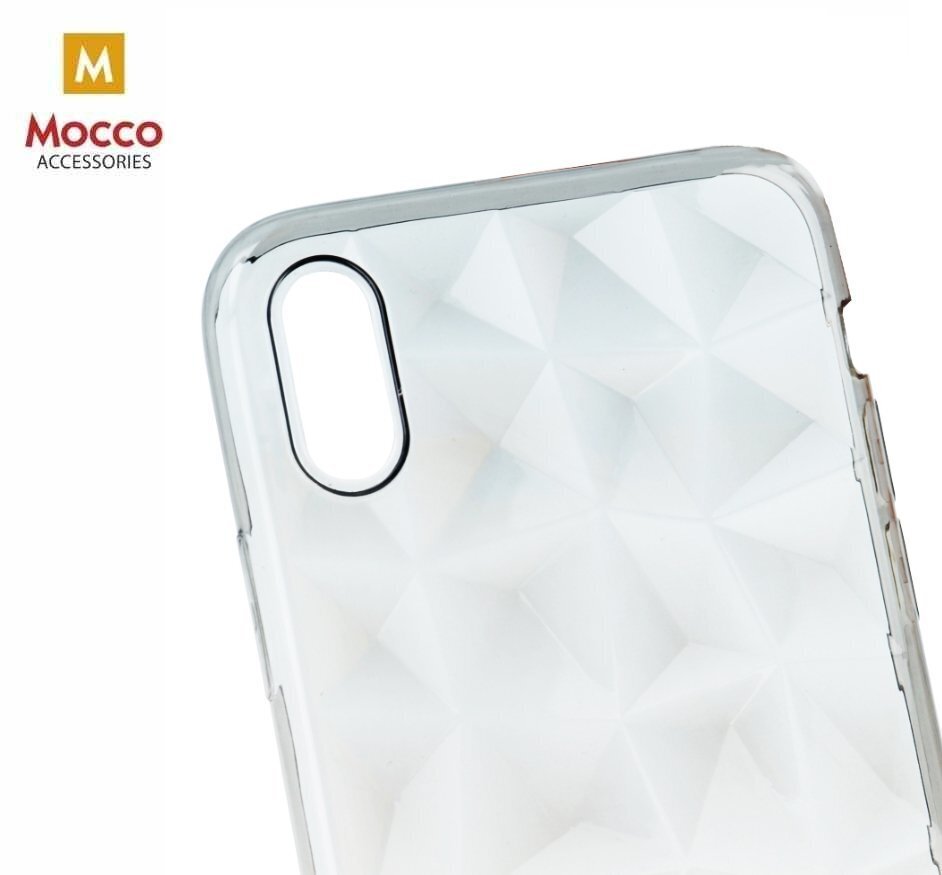 Mocco Trendy Diamonds Silicone Back Case for Apple iPhone XS Plus Transparent цена и информация | Telefonide kaitsekaaned ja -ümbrised | hansapost.ee