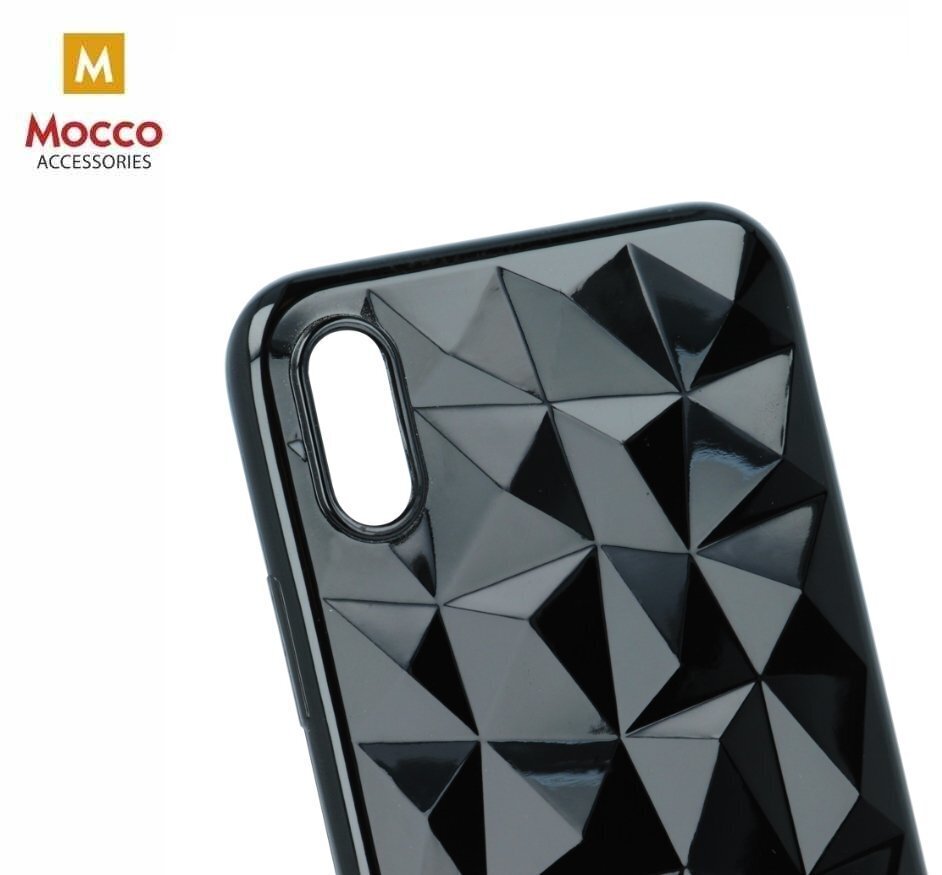 Mocco Trendy Diamonds Silicone Back Case for Apple iPhone XS Plus Black hind ja info | Telefonide kaitsekaaned ja -ümbrised | hansapost.ee