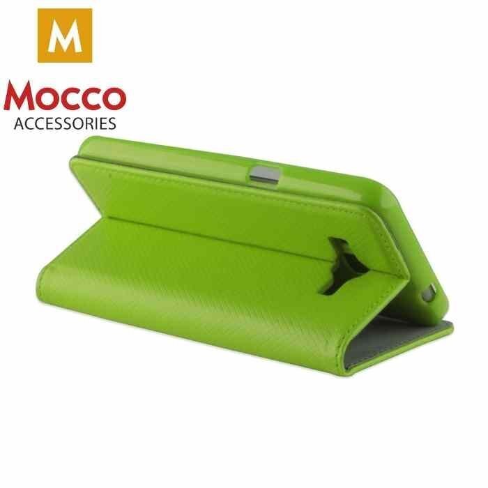 Mocco Smart Magnet Book Case For Apple iPhone XS / X Green hind ja info | Telefonide kaitsekaaned ja -ümbrised | hansapost.ee