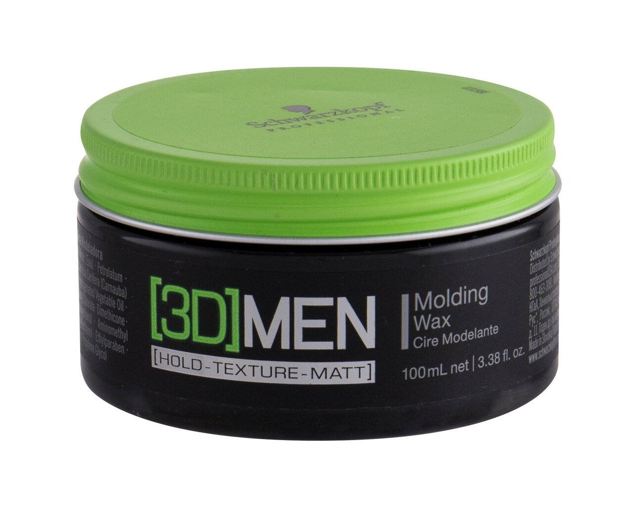 Juuksevaha Schwarzkopf 3D MEN Molding Wax 100 ml hind ja info | Juuste viimistlusvahendid | hansapost.ee