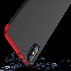 Telefoni korpus 360 Protection iPhone XS Max black-red hind ja info | Telefonide kaitsekaaned ja -ümbrised | hansapost.ee