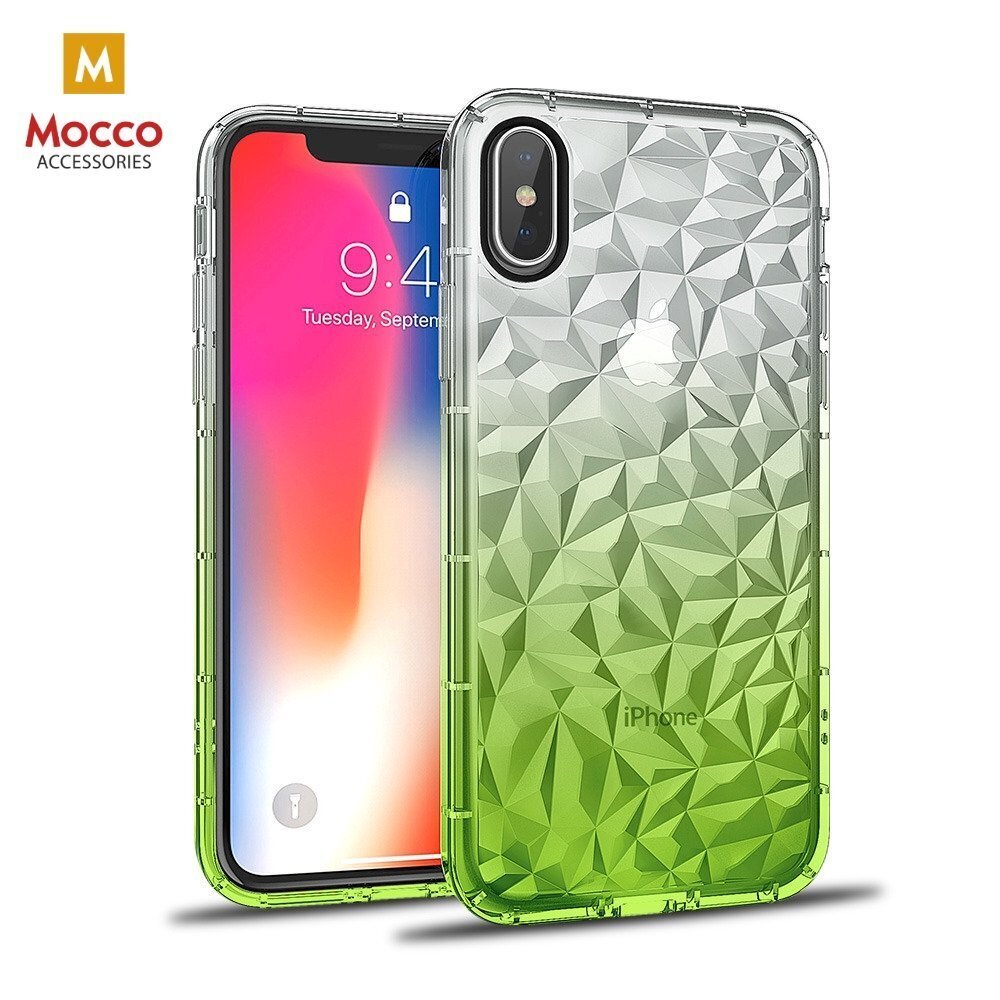 Mocco Trendy Diamonds Silicone Back Case for Samsung G965 Galaxy S9 Plus Green цена и информация | Telefonide kaitsekaaned ja -ümbrised | hansapost.ee