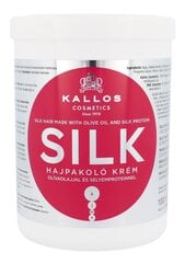 Siidiekstraktiga mask kahjustatud juustele Kallos Silk 1000 ml hind ja info | Kallos Parfüümid, lõhnad ja kosmeetika | hansapost.ee