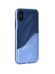 Devia Wave Silicone Back Case Apple iPhone X / XS Blue hind ja info | Telefonide kaitsekaaned ja -ümbrised | hansapost.ee