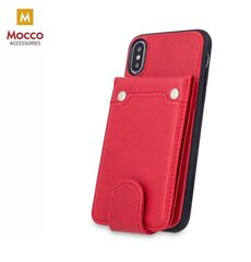 Telefoniümbris Mocco Smart Wallet Eco Leather Case - Card Holder For Apple iPhone XS Max Red hind ja info | Telefonide kaitsekaaned ja -ümbrised | hansapost.ee