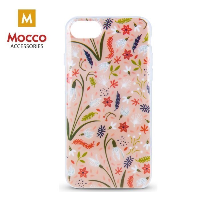Mocco Spring Case Silicone Back Case for Apple iPhone XS Max Pink ( White Snowdrop ) цена и информация | Telefonide kaitsekaaned ja -ümbrised | hansapost.ee