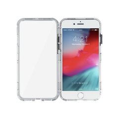 Mocco Double Side Aluminum Case 360 With Tempered Glass For Apple iPhone X / XS Transparent - Silver hind ja info | Telefonide kaitsekaaned ja -ümbrised | hansapost.ee