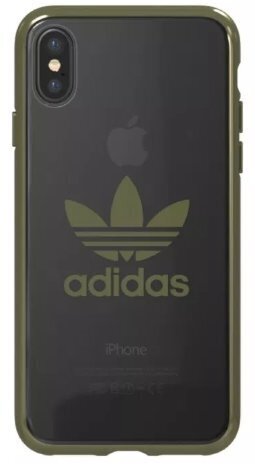 Adidas OR Clear Case - Bumper for Apple iPhone X / XS Green (EU Blister) hind ja info | Telefonide kaitsekaaned ja -ümbrised | hansapost.ee