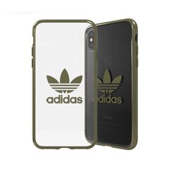 Adidas OR Clear Case - Bumper for Apple iPhone X / XS Green (EU Blister) hind ja info | Adidas Mobiiltelefonid ja lisatarvikud | hansapost.ee