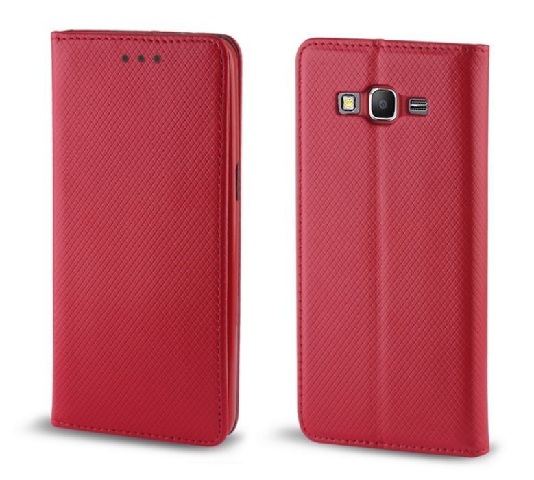 TakeMe Smart Magnetic Fix Book Case ilma klambrita Samsung Galaxy Note10 (N970F) Punane цена и информация | Telefonide kaitsekaaned ja -ümbrised | hansapost.ee