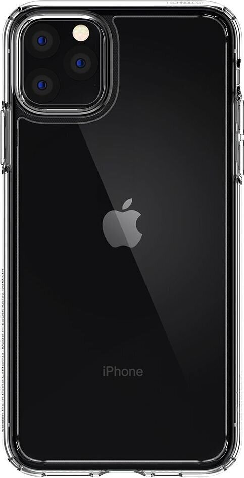 SPIGEN ULTRA HYBRID IPHONE 11 PRO MAX CRYSTAL CLEAR (Transparent) цена и информация | Telefonide kaitsekaaned ja -ümbrised | hansapost.ee