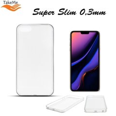 Чехол TakeMe Ultra Slim, 0.3мм, Apple iPhone 14 Pro Max, прозрачный цена и информация | Чехлы для телефонов | hansapost.ee