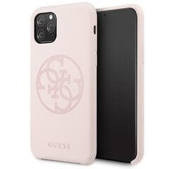 Telefoni korpus Guess GUHCN65LS4GLP iPhone 11 Pro Max light pink/jasnoróżowy hard case Silicone 4G Tone On Tone price and information | Phone protective covers and cases | hansapost.ee