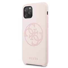 Telefoni korpus Guess GUHCN65LS4GLP iPhone 11 Pro Max light pink/jasnoróżowy hard case Silicone 4G Tone On Tone цена и информация | Чехлы для телефонов | hansapost.ee