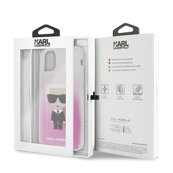 Telefoniümbris Karl Lagerfeld KLHCN65TRDFKPI iPhone 11 Pro Max pink Gradient Ikonik Karl цена и информация | Telefonide kaitsekaaned ja -ümbrised | hansapost.ee