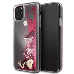 Чехол для телефона Guess GUHCN65GLHFLRA Apple iPhone 11 Pro Max raspberry hard case Glitter Hearts цена и информация | Чехлы для телефонов | hansapost.ee