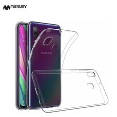 Mercury "Anti-yellow aging" Jelly Ultra slim back cover case for Samsung Galaxy A40 (A405F/A405FN) Transparent hind ja info | Telefonide kaitsekaaned ja -ümbrised | hansapost.ee