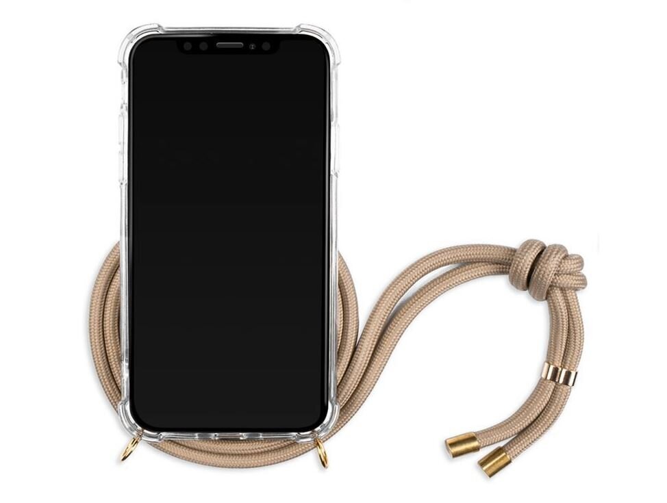 Lookabe Necklace, läbipaistev iPhone XS, gold nude (loo008) цена и информация | Telefonide kaitsekaaned ja -ümbrised | hansapost.ee