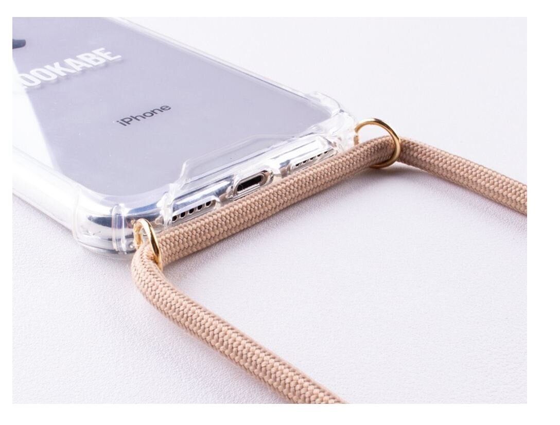 Lookabe Necklace, läbipaistev iPhone XS, gold nude (loo008) цена и информация | Telefonide kaitsekaaned ja -ümbrised | hansapost.ee