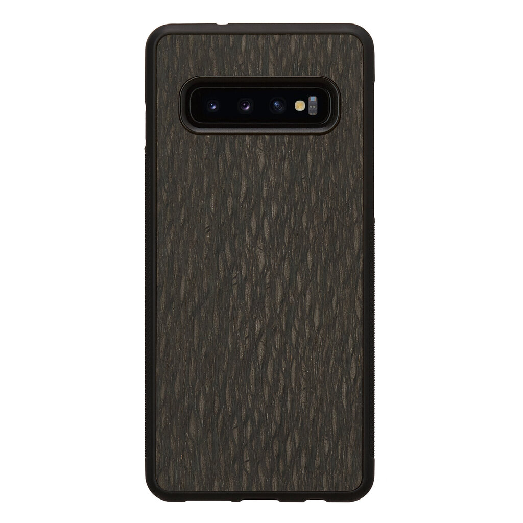 Mobiiltelefoni tagus Man&Wood sobib Samsung Galaxy S10, Carbalho, Must hind ja info | Telefonide kaitsekaaned ja -ümbrised | hansapost.ee