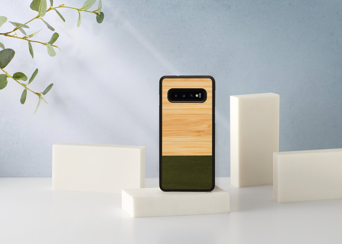 Mobiiltelefoni tagus Man&Wood sobib Samsung Galaxy S10, Bamboo forest, Must цена и информация | Telefonide kaitsekaaned ja -ümbrised | hansapost.ee