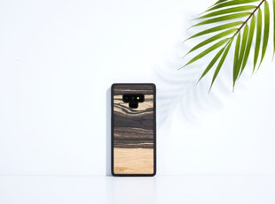 Telefoniümbris Man&Wood telefonile Samsung Galaxy Note 9, White ebony, Must цена и информация | Чехлы для телефонов | hansapost.ee