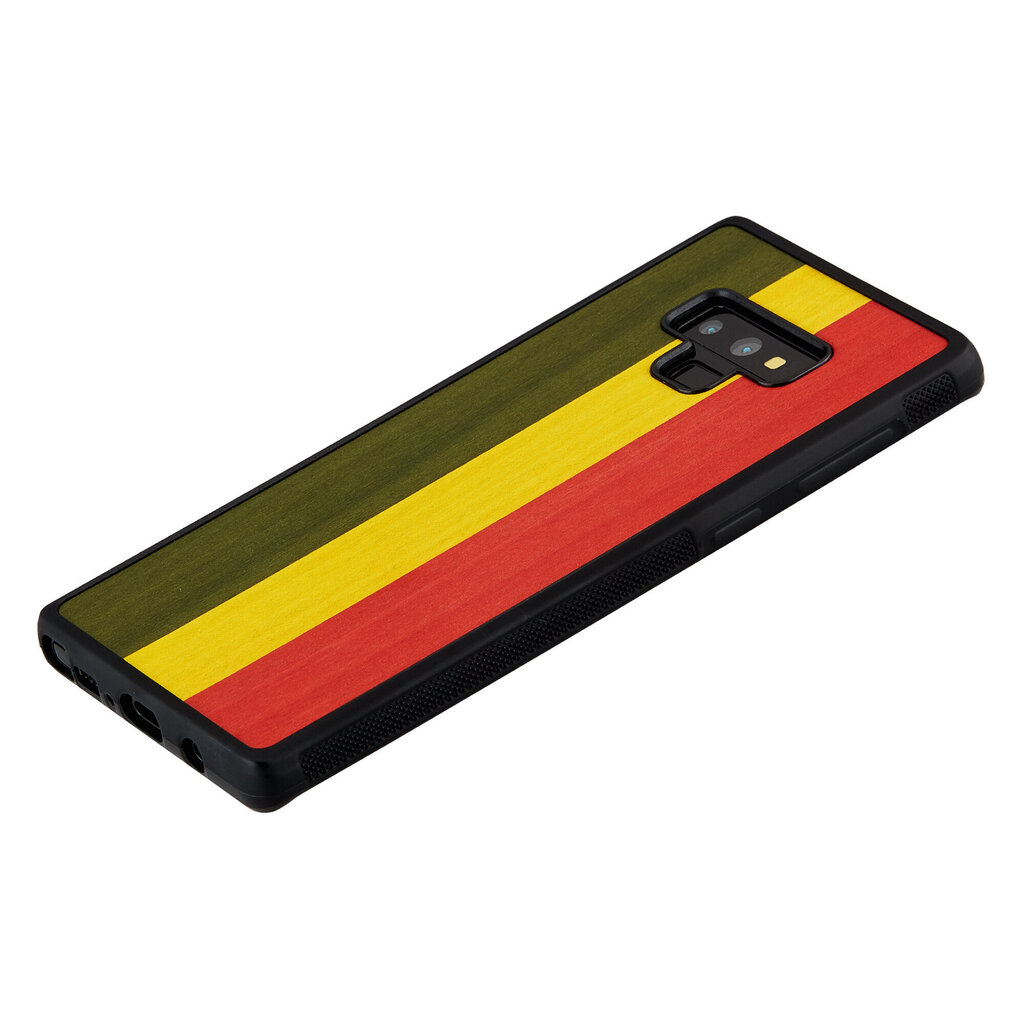 Mobiiltelefoni tagus Man&Wood sobib Samsung Galaxy Note 9, Reggae, Must hind ja info | Telefonide kaitsekaaned ja -ümbrised | hansapost.ee