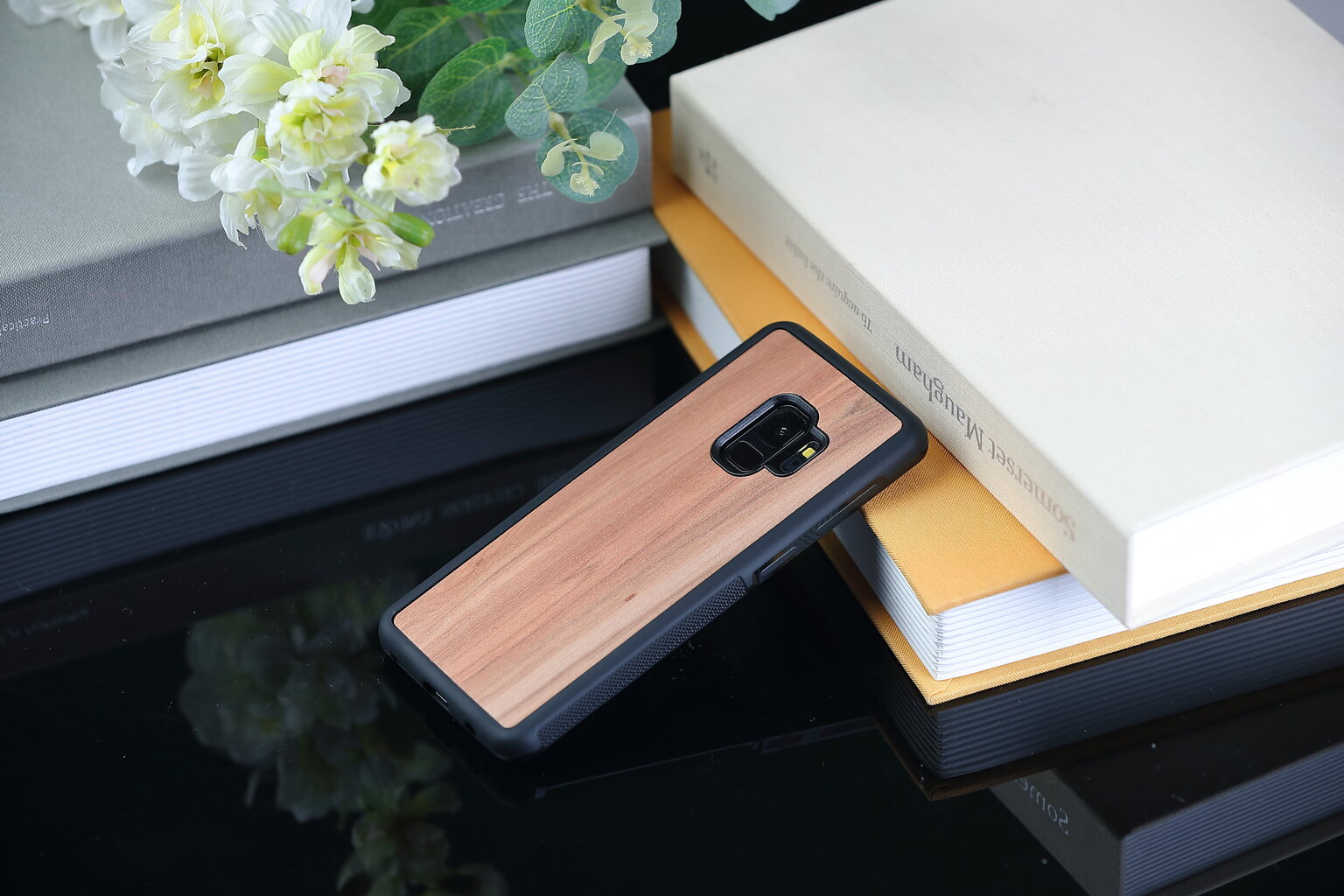 Telefoniümbris Man&Wood telefonile Samsung Galaxy S9, Cappuccino, Must цена и информация | Telefonide kaitsekaaned ja -ümbrised | hansapost.ee