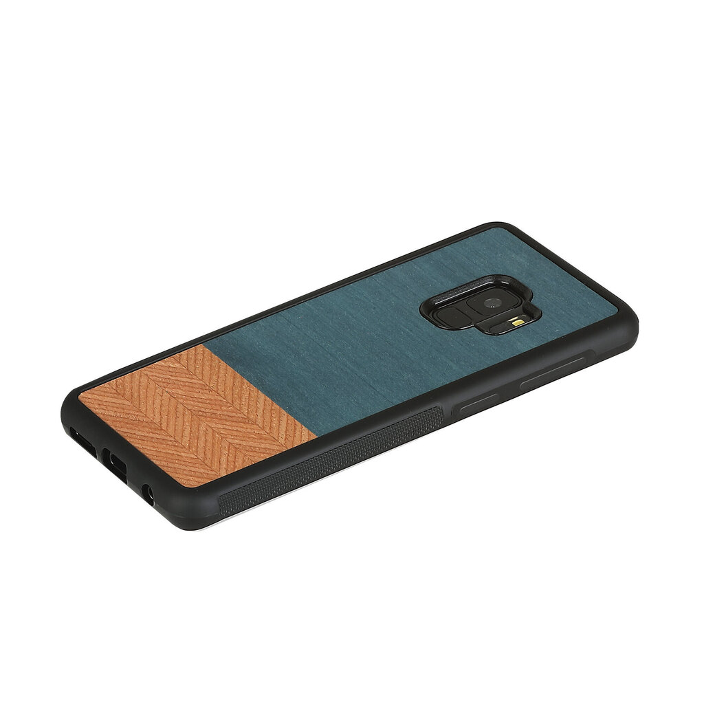 Telefoniümbris Man&Wood telefonile Samsung Galaxy S9, Denim, Must цена и информация | Telefonide kaitsekaaned ja -ümbrised | hansapost.ee