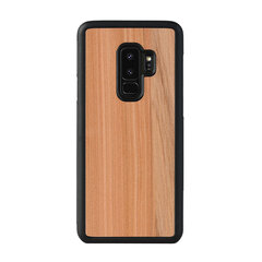 Mobiiltelefoni tagus Man&Wood sobib Samsung Galaxy S9 Plus, Cappuccino, Must hind ja info | Telefonide kaitsekaaned ja -ümbrised | hansapost.ee