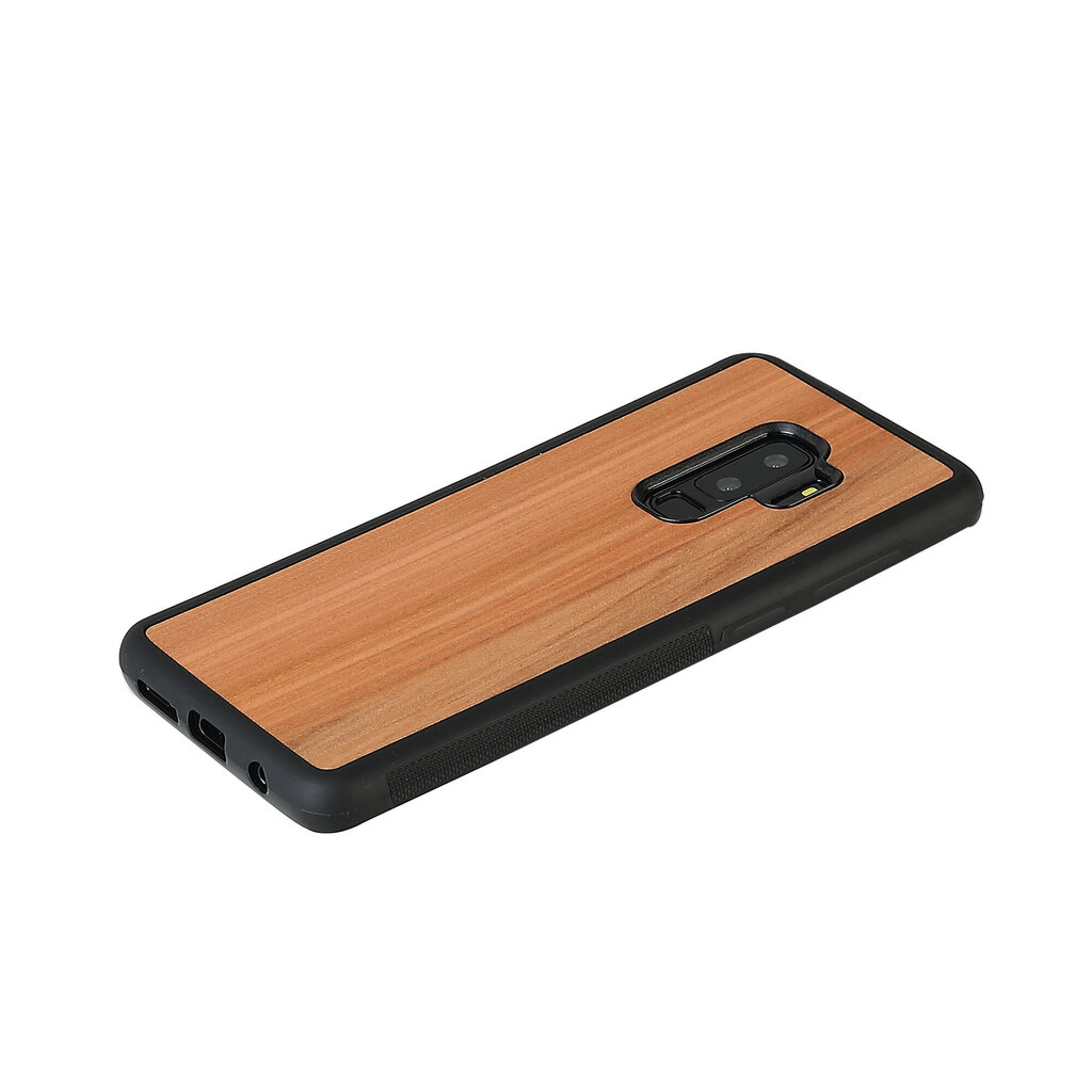 Mobiiltelefoni tagus Man&Wood sobib Samsung Galaxy S9 Plus, Cappuccino, Must hind ja info | Telefonide kaitsekaaned ja -ümbrised | hansapost.ee