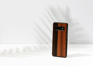 Telefoniümbris Man&Wood telefonile Samsung Galaxy S10 Plus, Ebony, Must hind ja info | Telefonide kaitsekaaned ja -ümbrised | hansapost.ee
