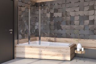 Мобильная стеклянная стена для ванны Besco Prime 3 цена и информация | Аксессуары для ванн, душевых кабин | hansapost.ee