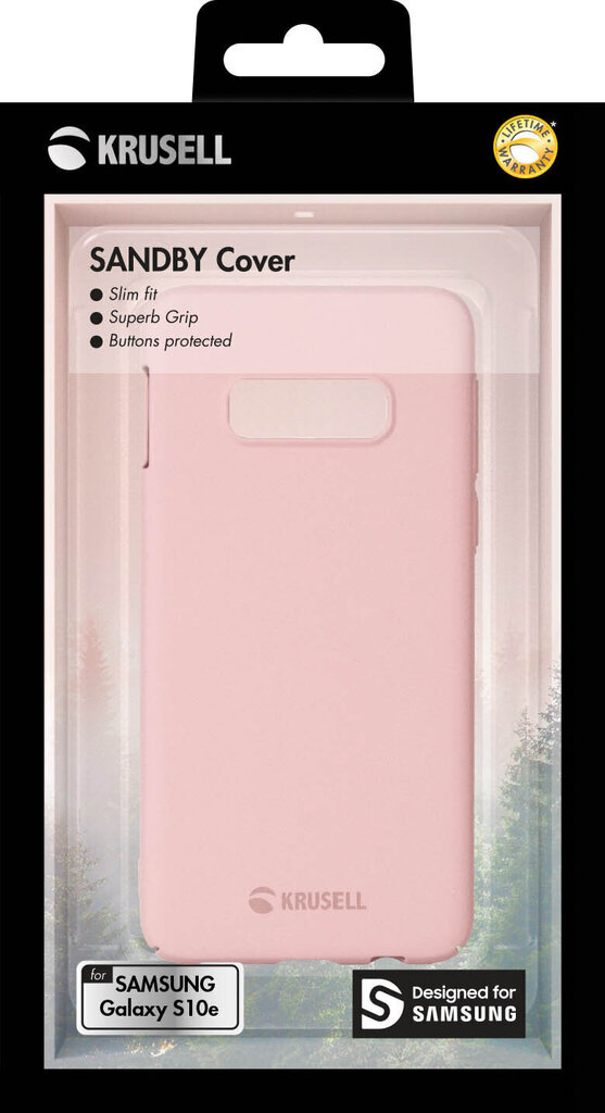 Telefoniümbris Krusell Sandby Cover, sobib Samsung Galaxy S10e, roosa hind ja info | Telefonide kaitsekaaned ja -ümbrised | hansapost.ee