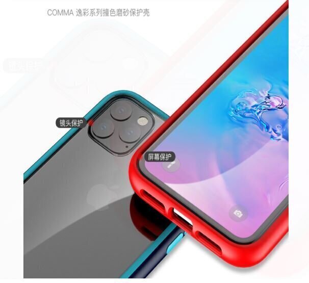 Comma Joy elegant anti-shock case, telefonile iPhone 11 Pro, punane цена и информация | Telefonide kaitsekaaned ja -ümbrised | hansapost.ee