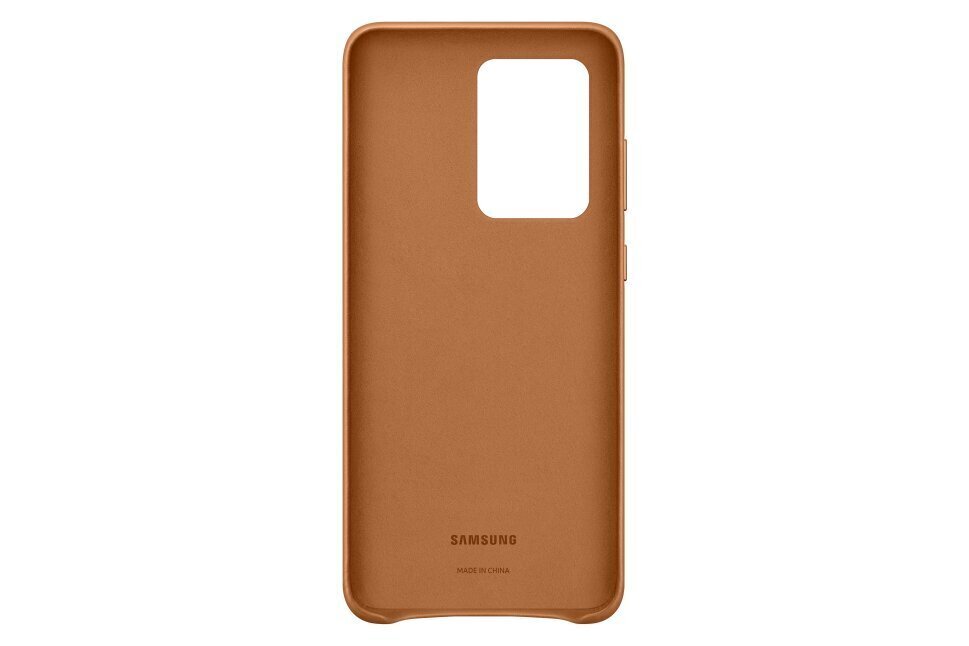 Telefoni ümbris nahast Samsung sobib Galaxy S20, pruun hind ja info | Telefonide kaitsekaaned ja -ümbrised | hansapost.ee
