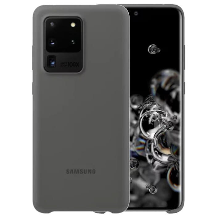 EF-PG988TJE Samsung Silicone Cover for Galaxy S20 Ultra Gray цена и информация | Telefonide kaitsekaaned ja -ümbrised | hansapost.ee