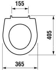 Wc poti kaas Lyra Plus, Slowclose hind ja info | WC-poti lisatarvikud | hansapost.ee