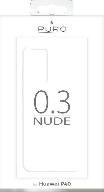 Puro Cover 03 Nude, telefonile Huawei P40, läbipaistev hind ja info | Telefonide kaitsekaaned ja -ümbrised | hansapost.ee