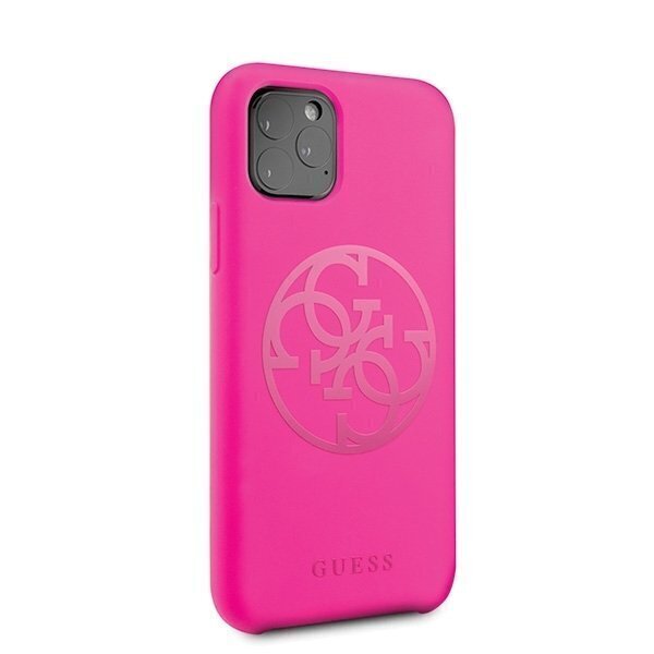 Telefoniümbris Guess GUHCN58LS4GFU iPhone 11 Pro fuksja/fuchsia hard case Silicone 4G Tone On Tone цена и информация | Telefonide kaitsekaaned ja -ümbrised | hansapost.ee