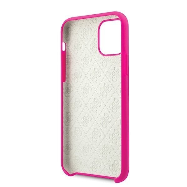 Telefoniümbris Guess GUHCN58LS4GFU iPhone 11 Pro fuksja/fuchsia hard case Silicone 4G Tone On Tone цена и информация | Telefonide kaitsekaaned ja -ümbrised | hansapost.ee