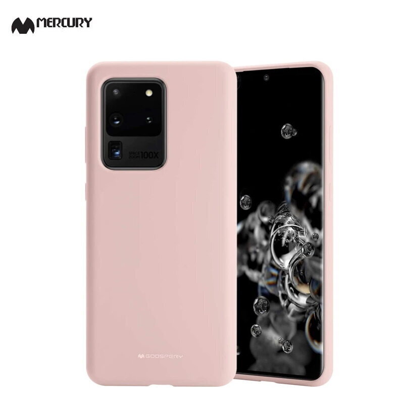 Mercury Soft feeling Super Thin TPU Matte surface back cover case for Samsung Galaxy S20+ (G985) Pink sand hind ja info | Telefonide kaitsekaaned ja -ümbrised | hansapost.ee