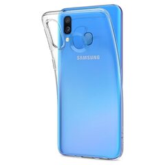 Прочный силиконовый чехол Fusion Ultra Back Case 1 mm для Samsung A405 Galaxy A40, прозрачный цена и информация | Чехлы для телефонов | hansapost.ee